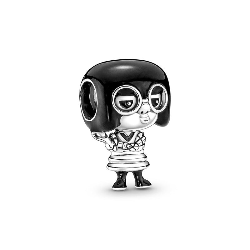 Pixar Edna Charm Hallmarked S925 Sterling Silver