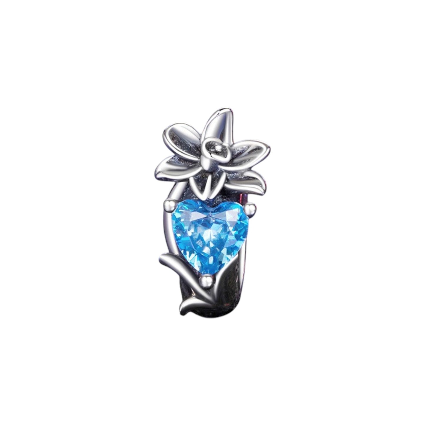 S925 Birthstone Charm S925 Sterling Silver