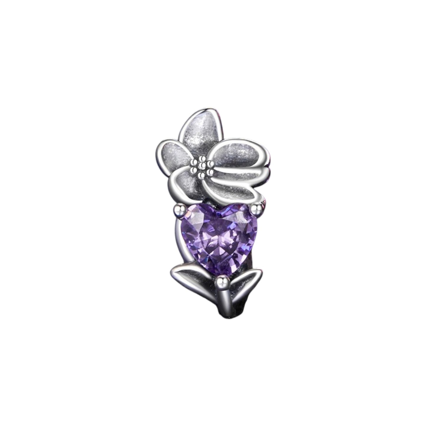 S925 Birthstone Charm S925 Sterling Silver