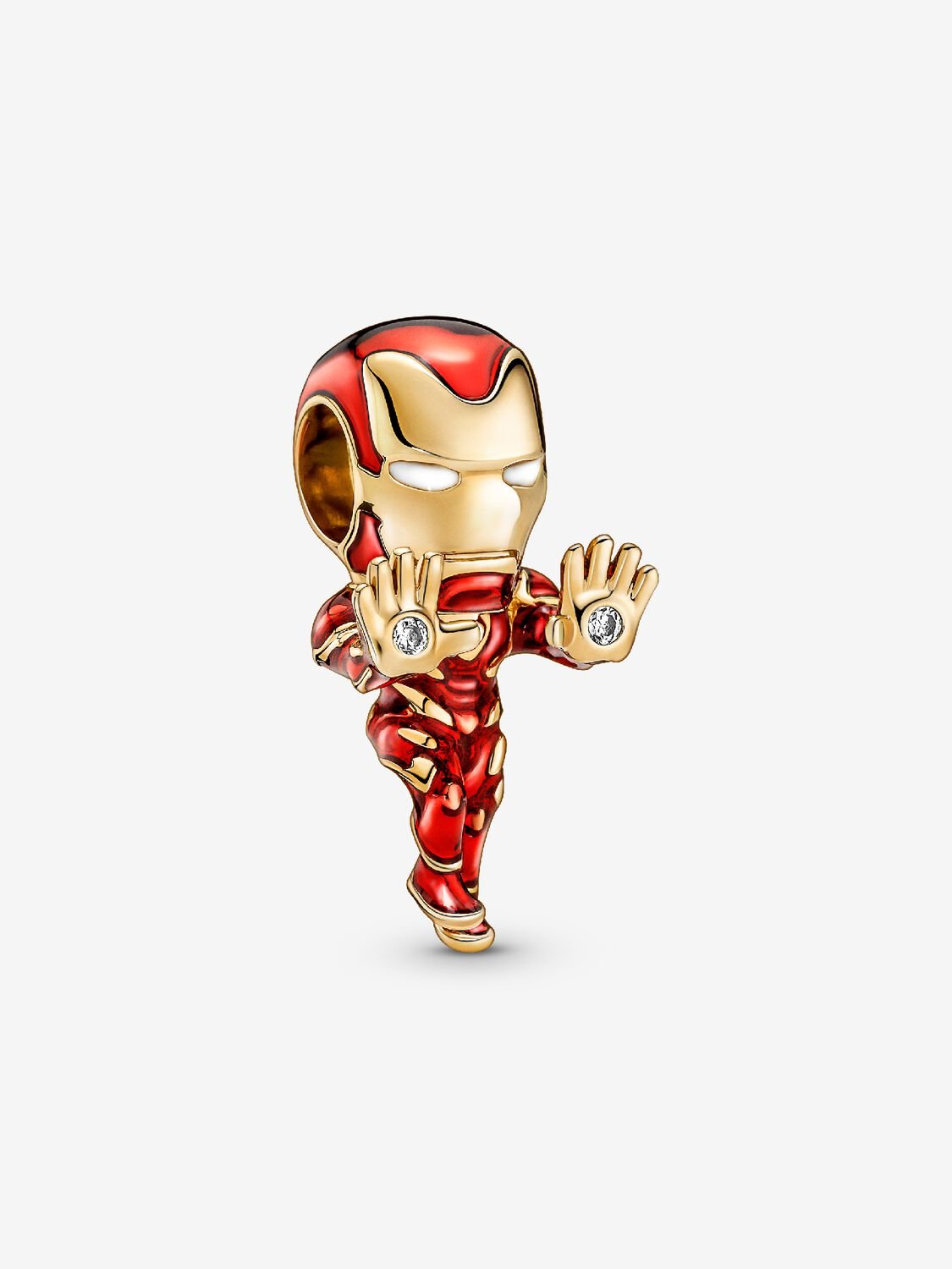The Avengers Iron Man Charm Hallmarked S925 Sterling Silver