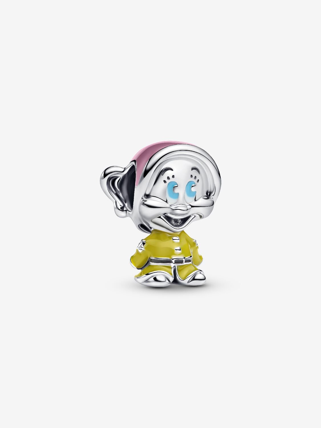 Disney Snow White Dopey Charm Hallmarked S925 Sterling Silver