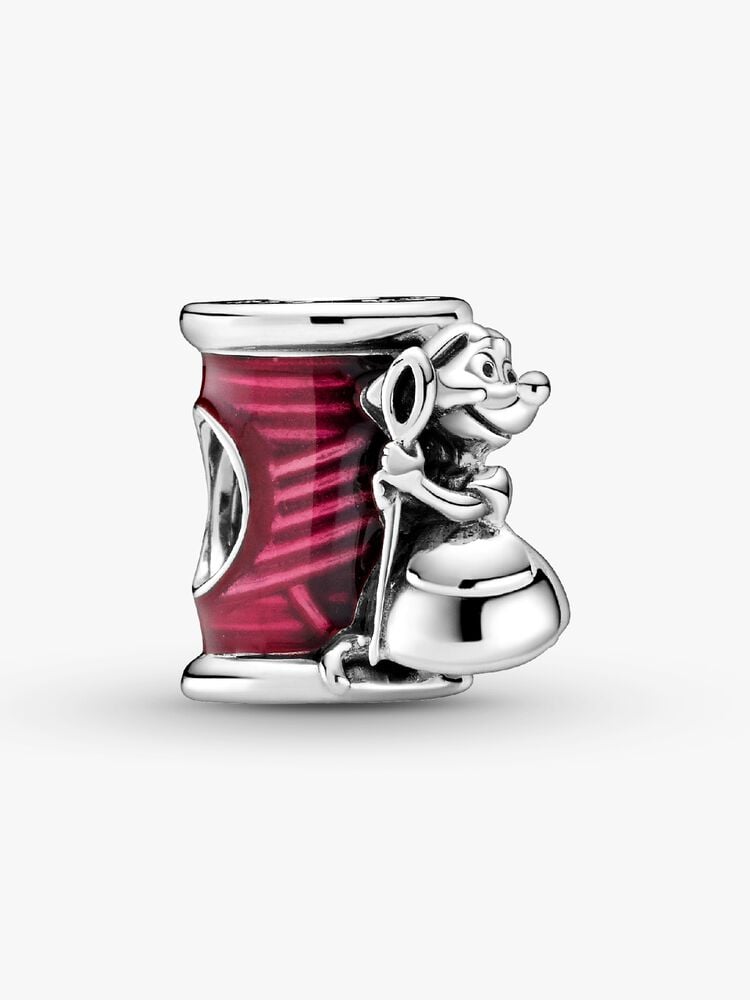 inderella Suzy Mouse Needle & Thread Charm Hallmarked S925 Sterling Silver