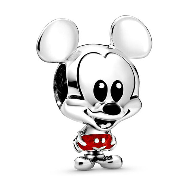 Disney Mickey Mouse Red Trouser Charm Hallmarked S925 Sterling Silver