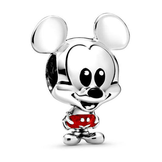 Disney Mickey Mouse Red Trouser Charm Hallmarked S925 Sterling Silver