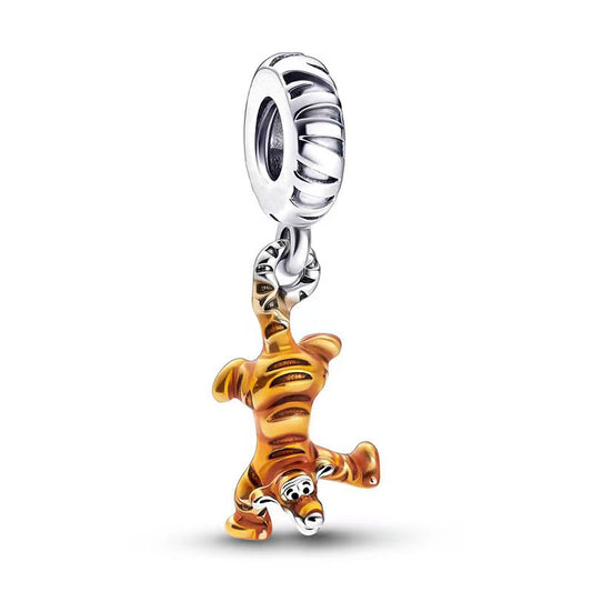 Winnie the Pooh Tigger Dangle Charm Hallmarked S925 Sterling Silver