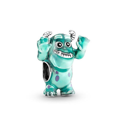 Pixar Sulley Charm Hallmarked S925 Sterling Silver