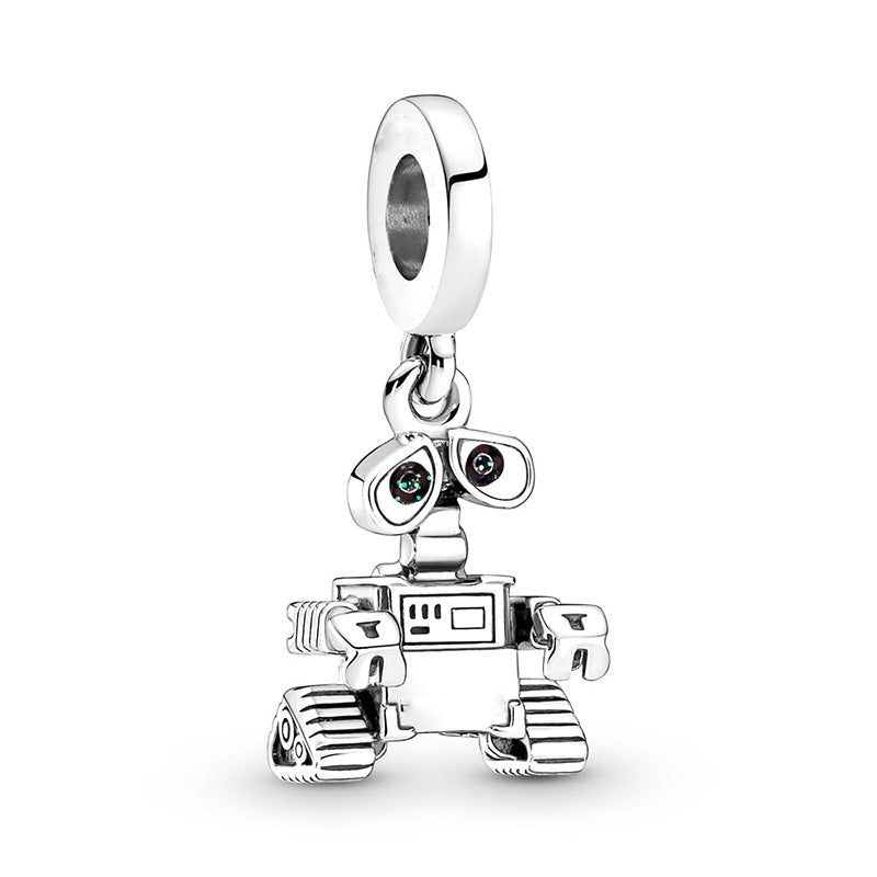 Pixar Wall-E Dangle Charm Hallmarked S925 Sterling Silver